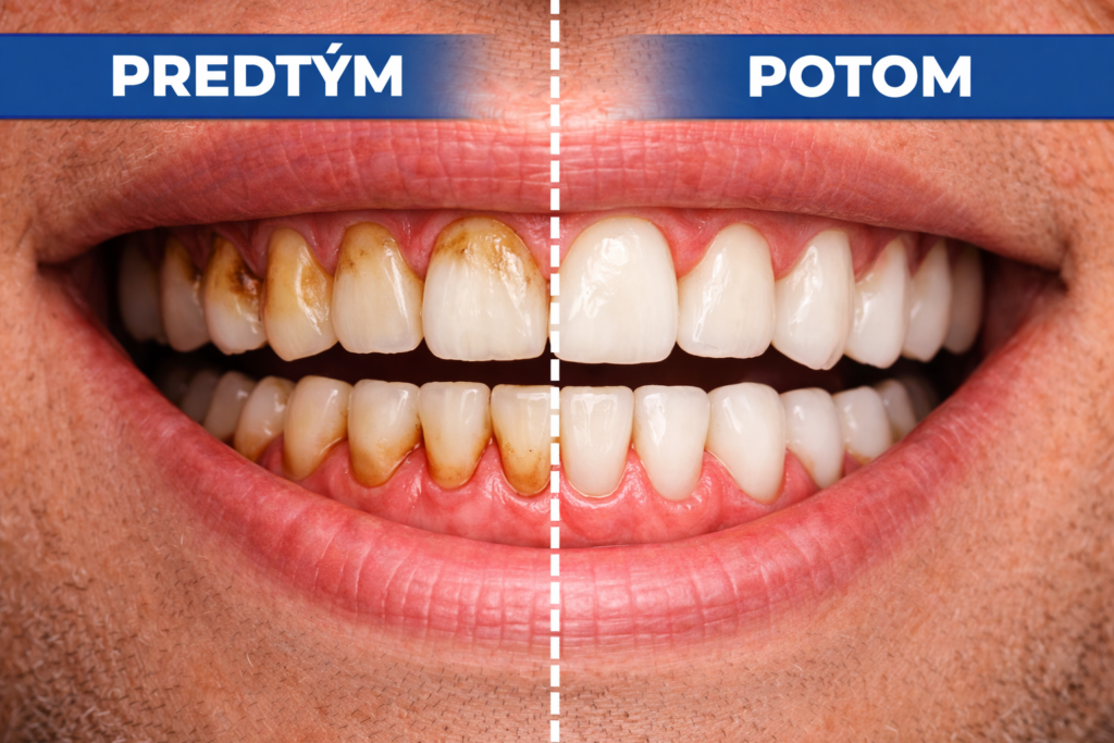 dentálna hygiena pred a po