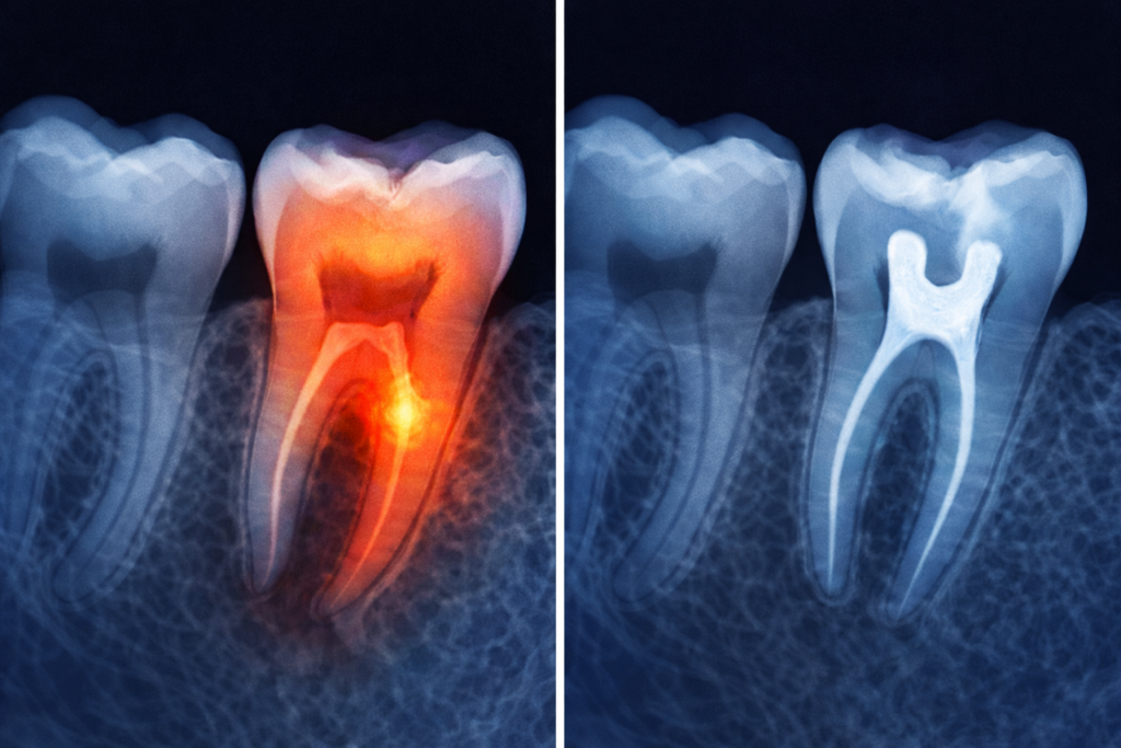 endodoncia pred a po