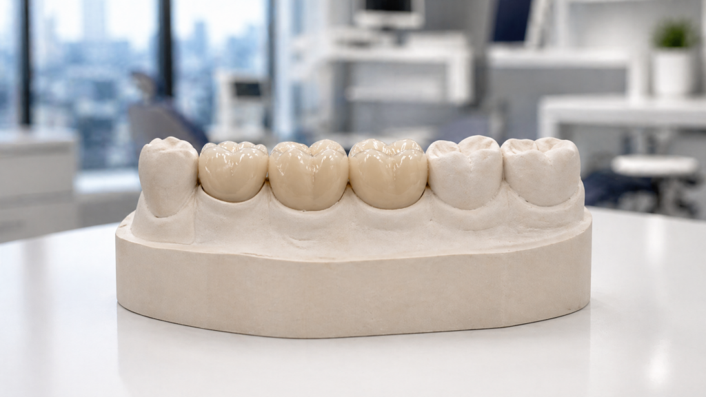 mostík na zuby predný